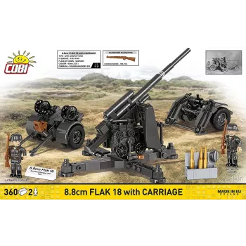 Construction set Cobi Building Blocks 8.8 cm Flak with Trailer — 360 pieces