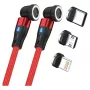 USB cable RealPower MagneticCharge2 1m Red Fast Charging Data Transfer