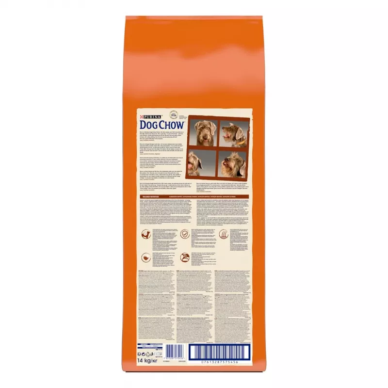 Dry dog food Purina Nestlé Dog Chow Mature Senior with lamb 14 kg, 24% protein, 10% fat