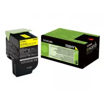 Toner Lexmark Cartridge 702HY Yellow 70C2HY0 3000 pages
