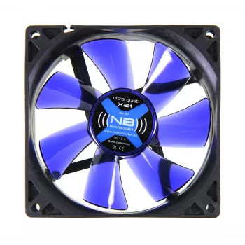 Computer Case Fan NoiseBlocker BlackSilentFan XE1 92 mm, 1500 RPM, 17 dB, 50 m³/h, 4 V, Black