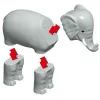 Animal Popular Playthings Magnetic Mix or Match Animals Multicolour