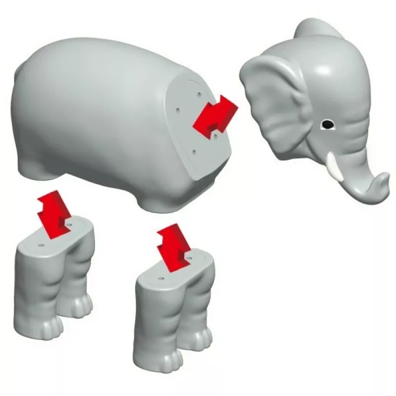 Animal Popular Playthings Magnetic Mix or Match Animals Multicolour