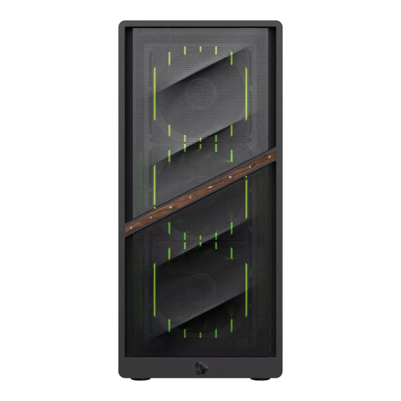 Gamemax Case | AERIS 330 MB | Black | Mini Tower | Power supply included No
