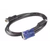 APC KVM USB Cable - 6 ft (1.8 m), 1.83 m, USB, USB, VGA, Black, USB-A