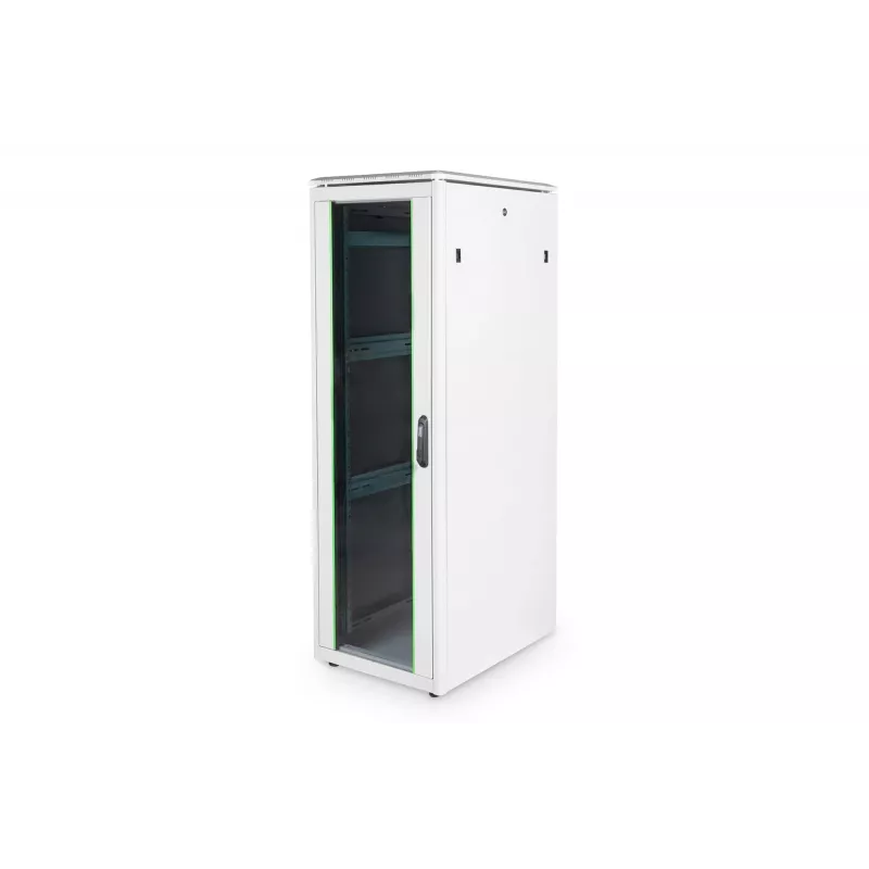 DIGITUS 36HE Unique Netzwerkschrank 600x800mm Glastür Grau