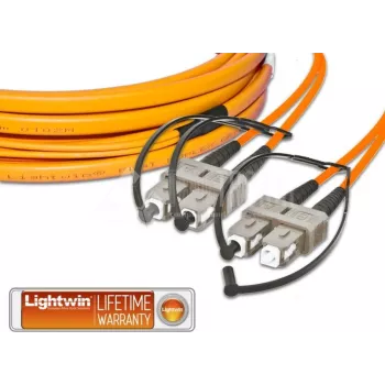 Lightwin High Quality Flat-Duplex LWL Patch Cable, MM OM2, SC - SC LWL Patch Cable (LDP-50 SC-SC 10.0 FD)