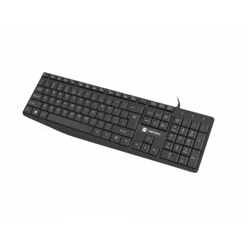 Wired Full-size Keyboard NATEC NAUTILUS NKL-1950 — USB, QWERTY US International, 105 keys, Black