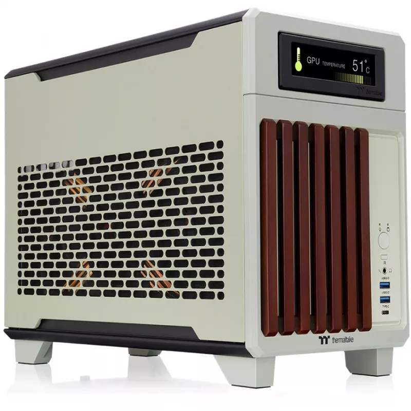 Mini case THERMALTAKE TR100 WS Matcha Green compact design, mini-ITX/microATX support