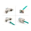 DeLOCK keystone module 88113 Flat RJ-45 Blue 10 pcs