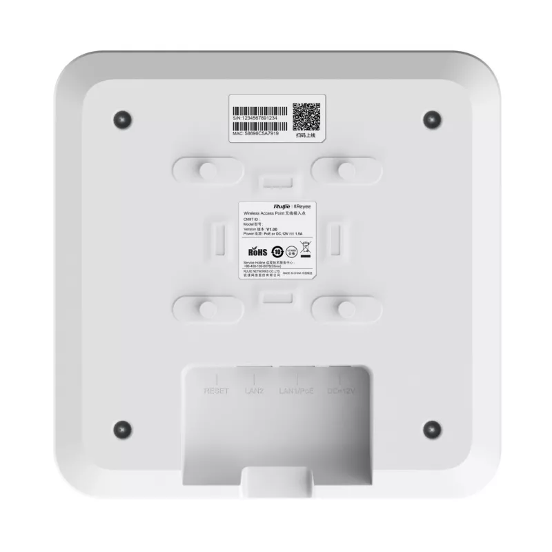 Ruijie Networks RG-RAP2260(E) wireless access point 3202 Mbit/s White Power over Ethernet (PoE)