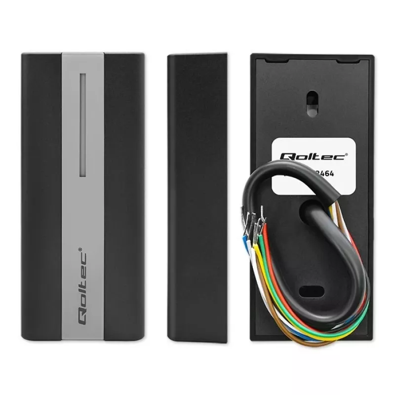 Qoltec RFID Contactless Card & Key Fob Reader | EM | Mifare | Card | keychain | ABS