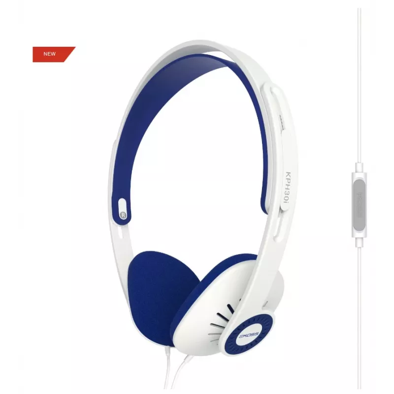 Koss KPH30i Headphones Wired headband Blue, White