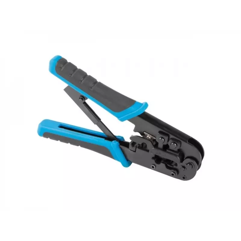 Crimping tool LANBERG NT-0201 for RJ-45 connectors, 180 mm, 315 g, black/blue