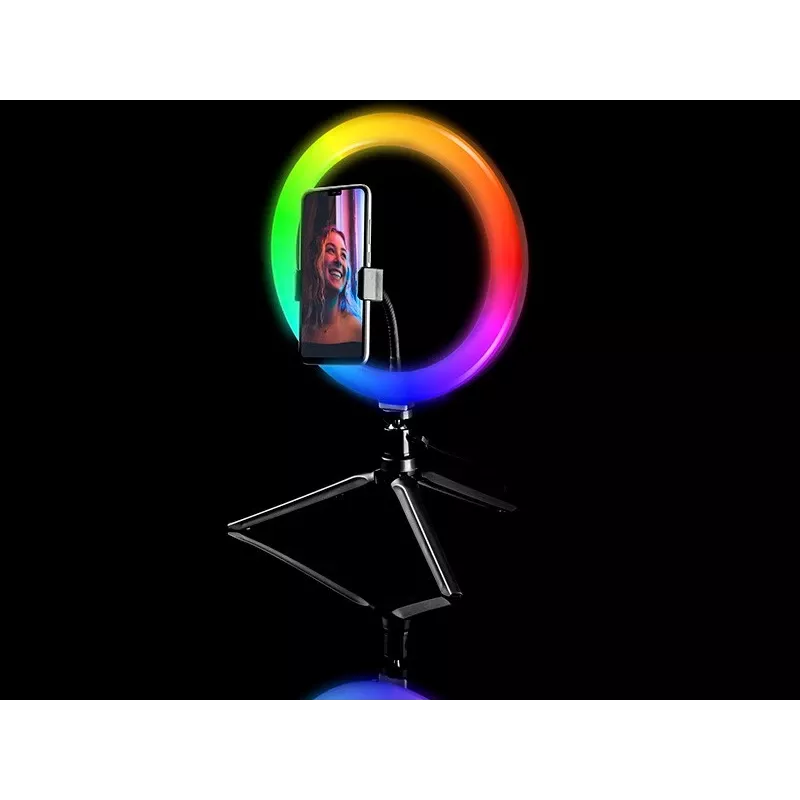 Ring Lamp RGB 26cm with tripod