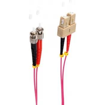 shiverpeaks BS77909/4. Cable Length: 2 m, Fibre Type: OM4, Connector 1: SC, Connector 2: ST, Core Diameter: 50 µm, Vollduplex, Cable Colour: Violet (BS77909/4)