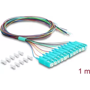 DELOCK Fiber Optic Cable 12x SC-UPC Simplex Patch > 12x Open Cable End, 1m