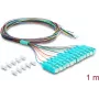 DELOCK Fiber Optic Cable 12x SC-UPC Simplex Patch > 12x Open Cable End, 1m