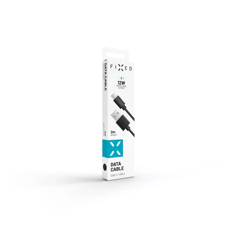 USB to USB-C Data and Charging Cable FIXED FIXD-UC2M-BK — 2.0 m, Black