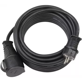 Brennenstuhl H07RN-F 3G1,5 - Power Extension Cable (230 VAC) - CEE 7/7 (SCHUKO) (M) - CEE 7/7 (SCHUKO) (W) - 10,0m - Black (1167810)