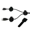 LABEL THE CABLE PRO Wall Velcro Cable Holder Set of 50 - black