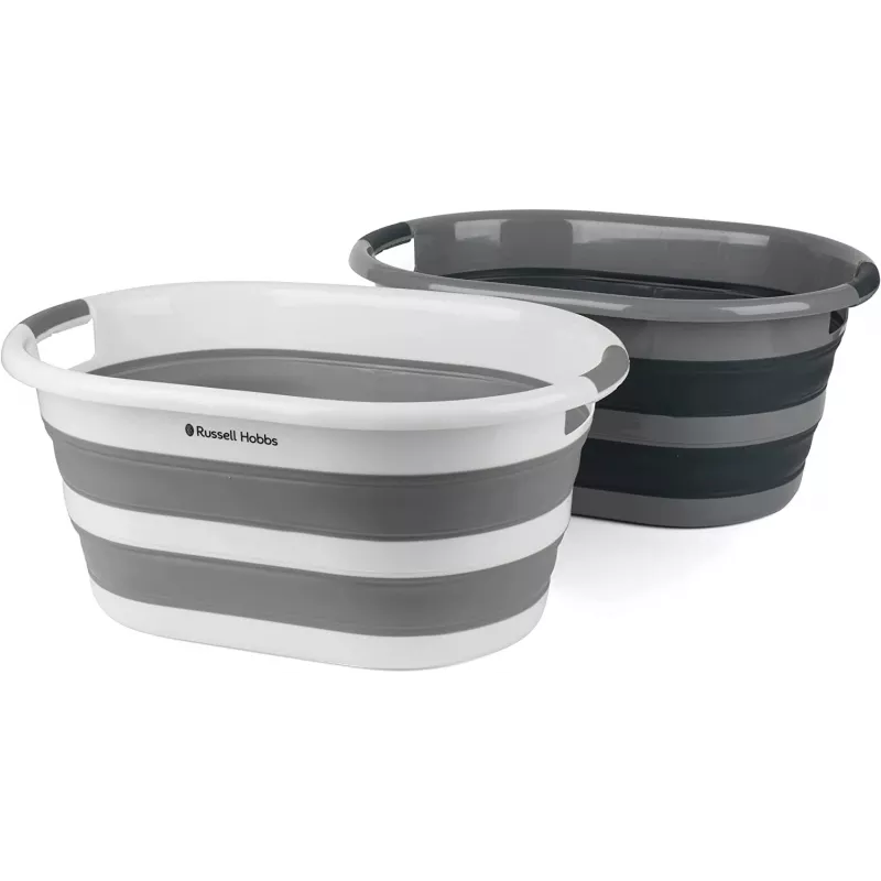 Laundry basket Russell Hobbs LA053879GRYFEU7 27L collapsible