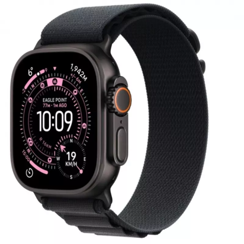 Apple Watch Ultra 3 GPS + Cellular 49mm Black Titanium Case with Black Alpine Loop Medium