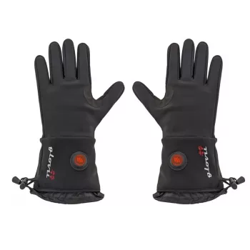 Gloves Glovii GLWM polyester, touchscreen, windproof, weatherproof, padded palm, anti-slip, heating function, S-M, black