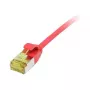 Patch Cable RJ45, CAT6A 500Mhz, 5m, Red, U/FTP, slimline Round d=3,8mm, TPE/LSZH(Superflex), AWG32, with Cat.7 Raw Cable, Synergy 21 (S217347V3)