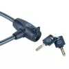 Keyed bicycle cable 10 mm - YCK0/10/60/2 Black