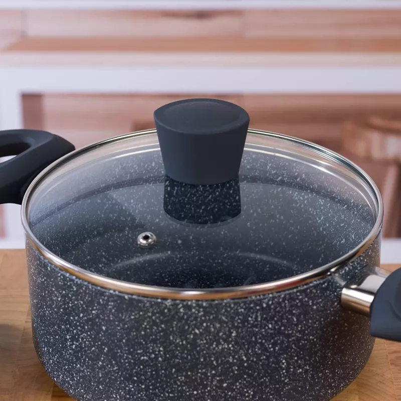 Stockpot Russell Hobbs RH00848EU 20 cm stone – stovetop cooking pot with lid