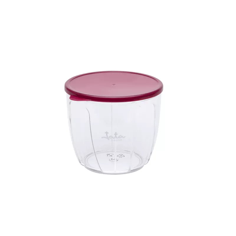 Manual food chopper Jata HMAQ4506 capacity 0.9 L stainless steel blades 140 mm height 12.5 cm diameter Black Red Transparent