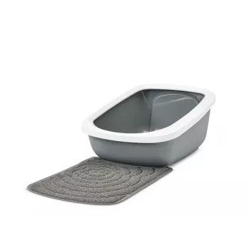 Litter box Savic Aseo Jumbo enclosed cat tray 67.5×48.5×29 cm, grey, plastic