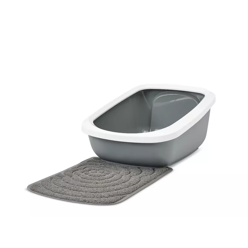 Litter box Savic Aseo Jumbo enclosed cat tray 67.5×48.5×29 cm, grey, plastic