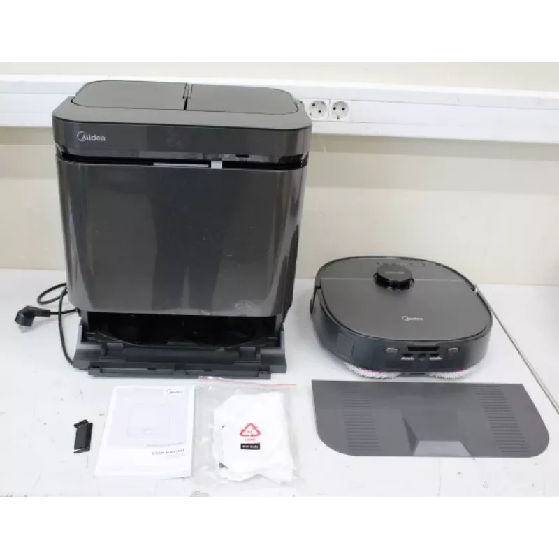 SALE OUT. Midea V15 Robot Vacuum Cleaner | SALE OUT. Midea Robot Vacuum Cleaner | V15 | Wet&Dry | 5200 mAh | Dust capacity 3 L | 16200 Pa | Black | USED, DIRTY, SCRATCHED