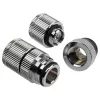 Water outlet G1/4 inch male - BitsPower Touchaqua, 2-piece pack, silver