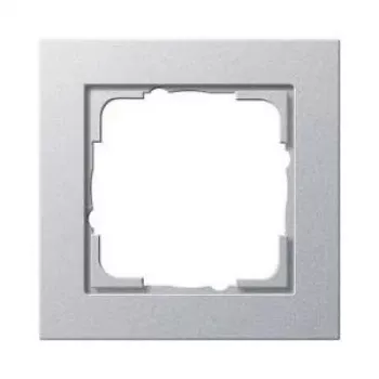 Wall plate GIRA E2 Aluminium screwless thermoplastic 80.8×80.8×9.3 mm