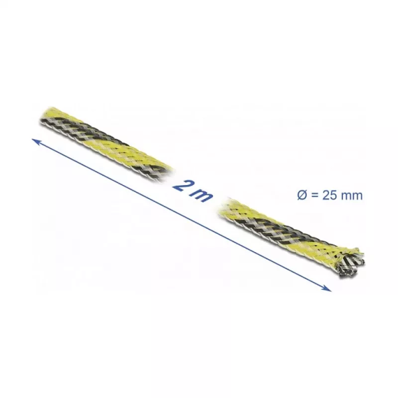 Cable Sleeve DeLOCK 20747 Black Yellow