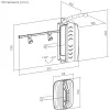 Maclean wall mounted bicycle holder stand, 35kg max, MC-499