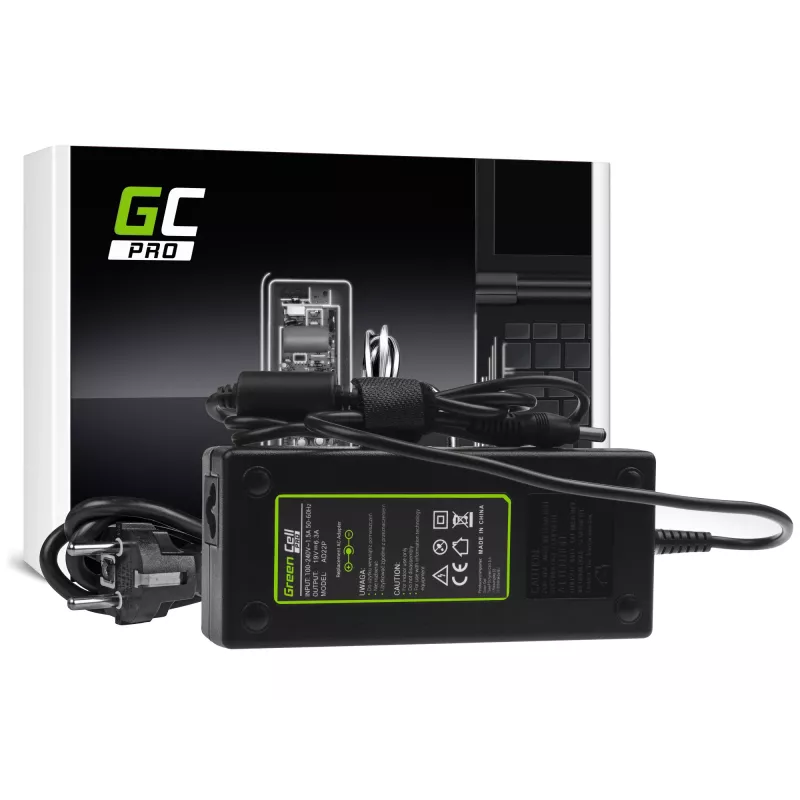Power adapter/inverter Green Cell AD22P 120 W 19 V 6.3 A for ASUS laptops, indoor, black
