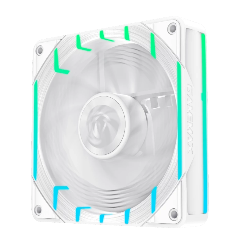 GAMEMAX TORNADO T12 ARGB-RW 120mm White Reverse Blade Case Fan