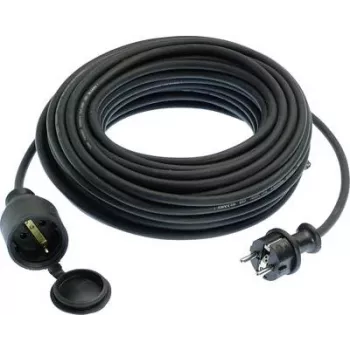 Extension cable AS Schwabe 60315, 16 A, black, 15 m