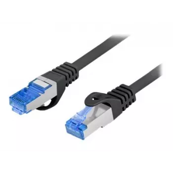 Network cable LANBERG PCF6A-10CC-0100-BK — Cat6a S/FTP, 1 m, RJ-45, black