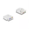 Keystone module RJ45 to LSA Cat.6 UTP with locking clip and cable tie-free — DELOCK 90794, flat black/white, 16.1×30×19.4 mm