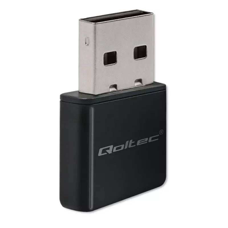 Wi‑Fi USB adapter QOLTEC NANO 56986 — mini N, USB 2.0, 802.11n