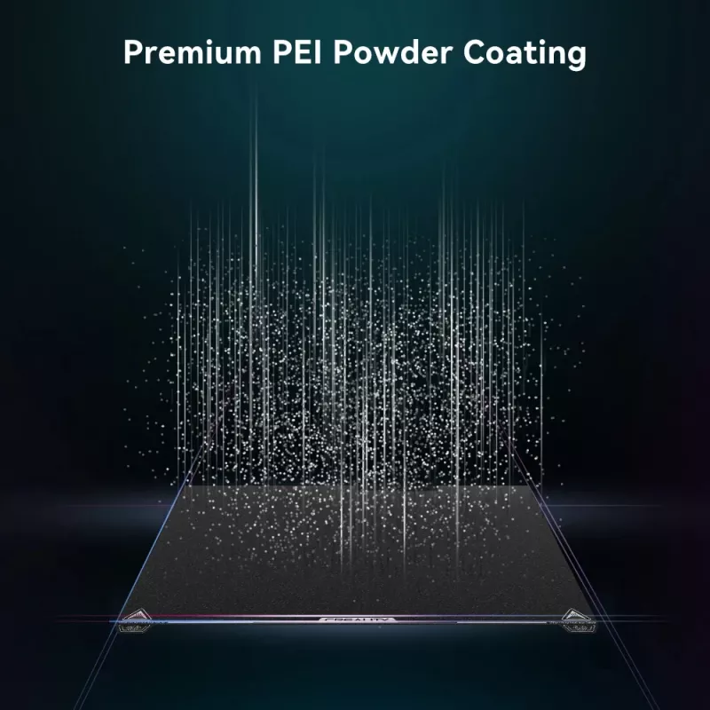 Build plate Creality K2 Plus PEI Frosted 400×400 mm — replacement print bed