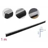 Brush strip DeLOCK 66652 40 mm with aluminium profile angled