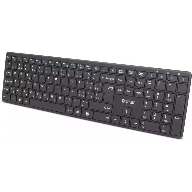 Wireless keyboard and mouse set YENKEE YKB 2008CS — 2.4 GHz USB, compact layout