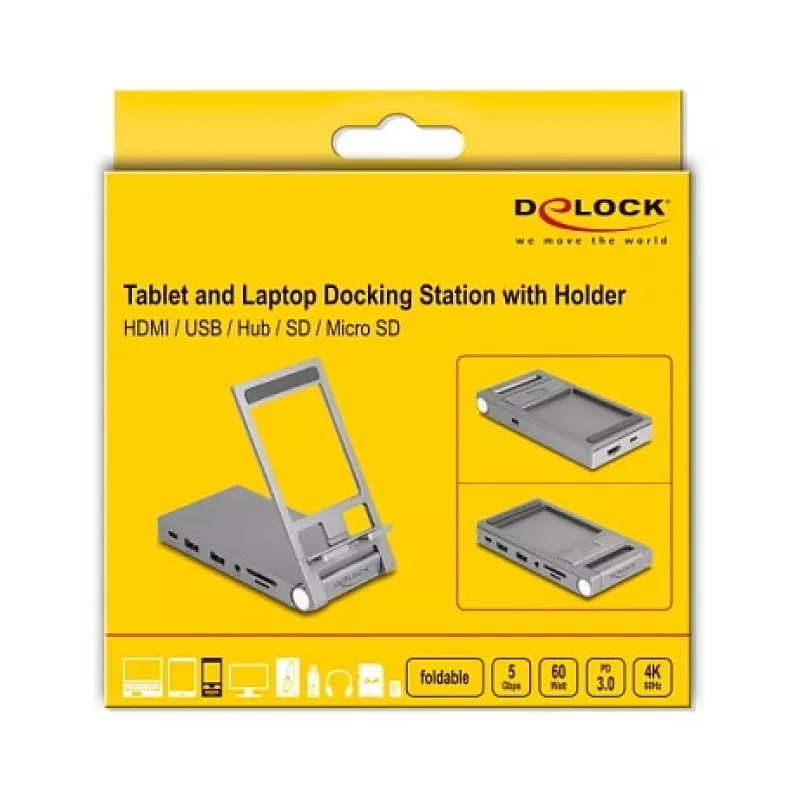 Docking Station DeLOCK 88199 4K with Holder