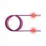 ZVK GmbH EasyLan FO LED Patch Cord Premium, Duplex - Patch-Cable - LC Multi-Mode (M) to LC Multi-Mode (M) - 3 m - Fibre Optic - Duplex - 50/125 micrometre - OM4 - heather violet, R